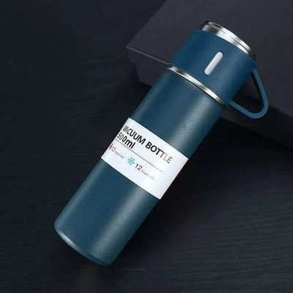 Steel Thermo Vacuum Insulated Bottle with Cup