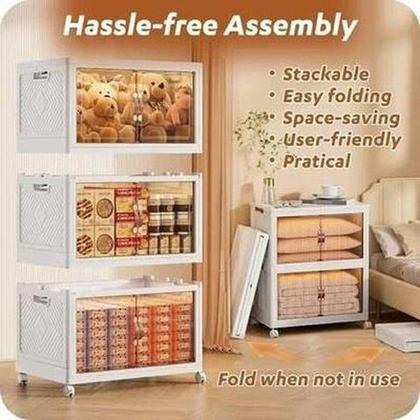 Storage Bins with Lids with Wheel