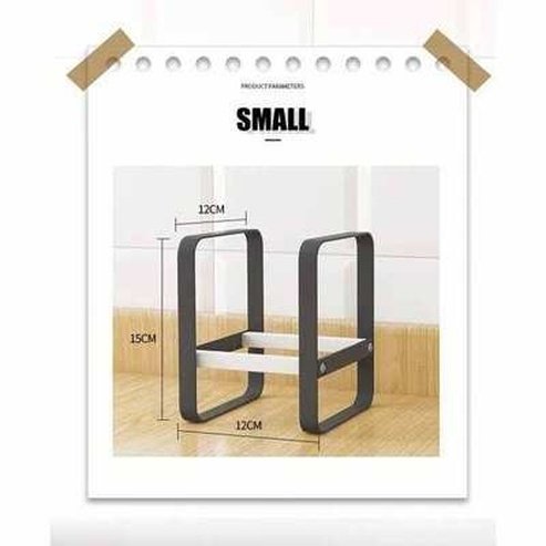 Storage Rack Pot Lid Rack Dish Metal Shelf Organizer