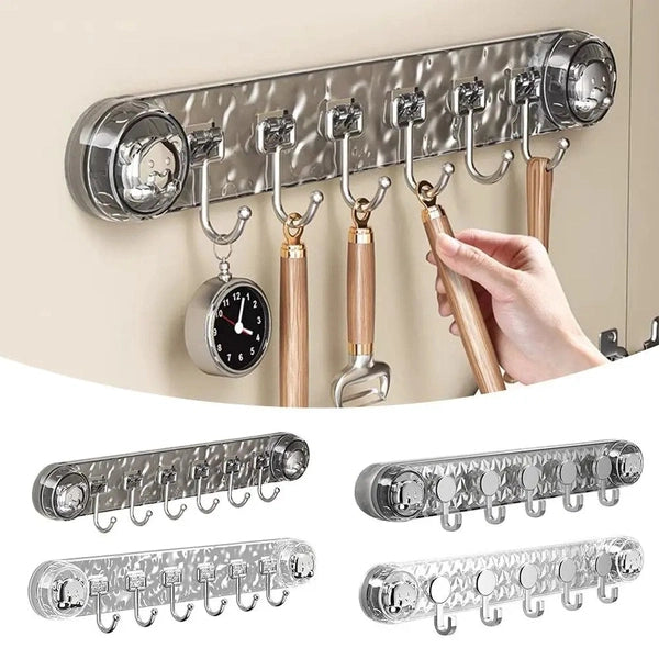 Strong Vacuum Cup Hook, Towel Rack, Multi-Purpose Wall Mounted Hooks