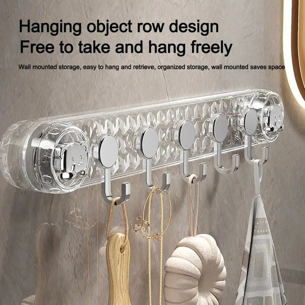 Strong Vacuum Cup Hook, Towel Rack, Multi-Purpose Wall Mounted Hooks