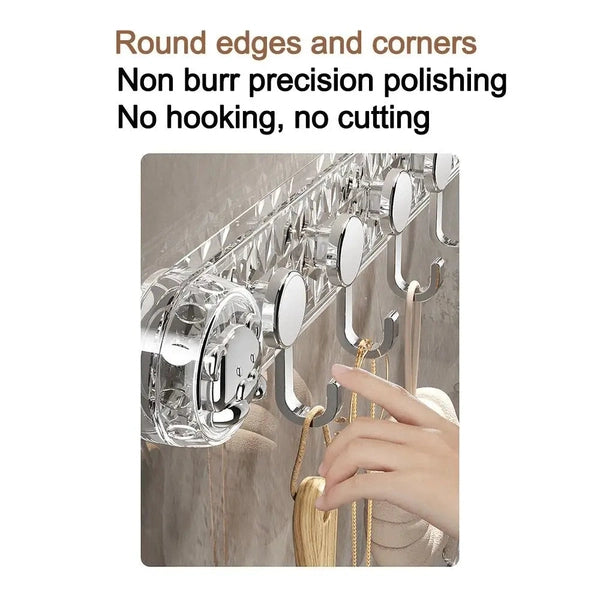 Strong Vacuum Cup Hook, Towel Rack, Multi-Purpose Wall Mounted Hooks