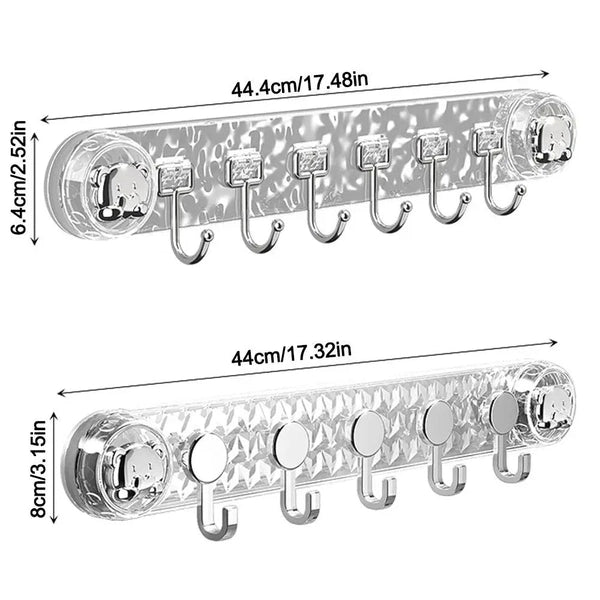 Strong Vacuum Cup Hook, Towel Rack, Multi-Purpose Wall Mounted Hooks