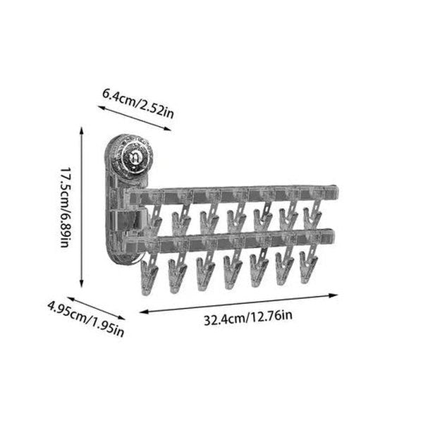 Suction Cup Sock Drying Rack
