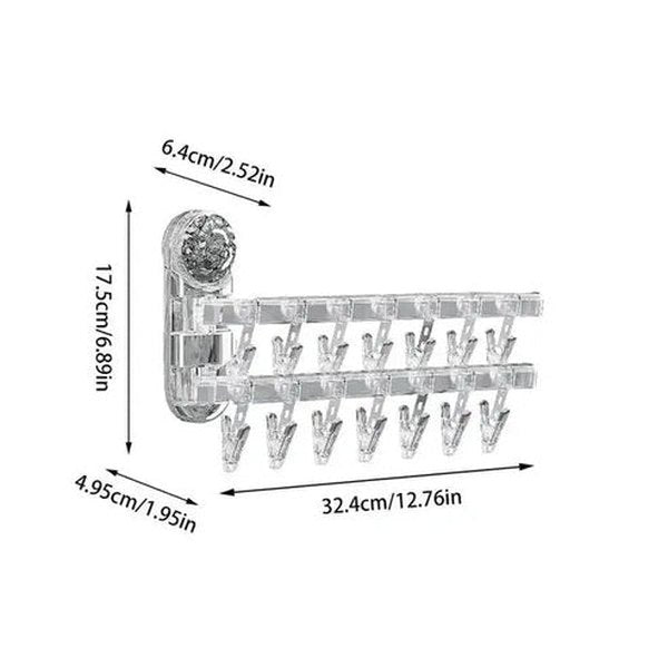 Suction Cup Sock Drying Rack
