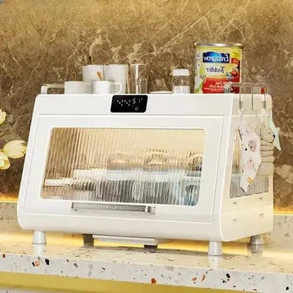 Tableware Sterilizer and Drying Rack with UV Disinfection