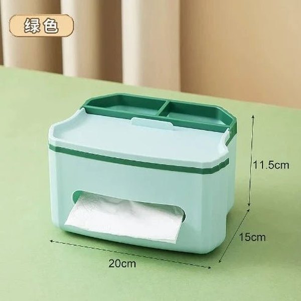Tissue Storage Box with Drawers: Desktop Organizer for Home