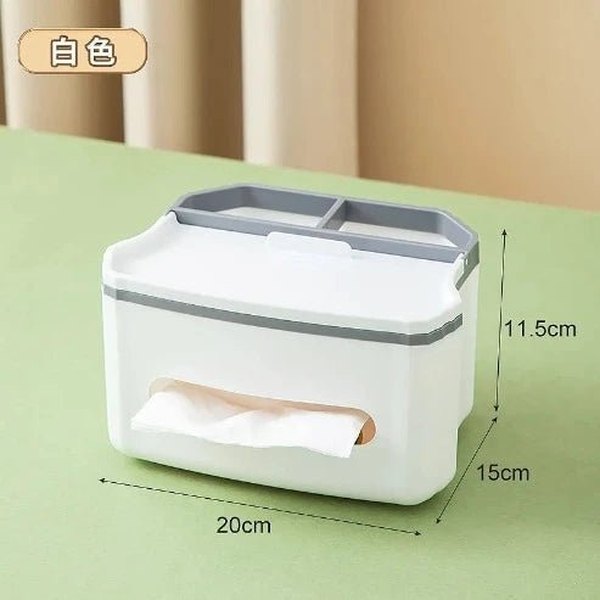 Tissue Storage Box with Drawers: Desktop Organizer for Home