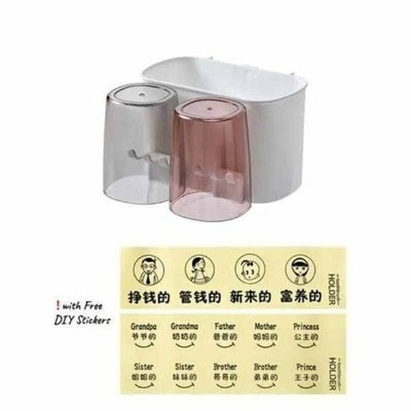 Toothbrush Holder Wall Set Toothbrush Cup