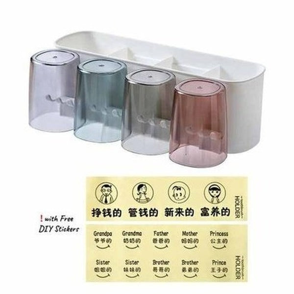Toothbrush Holder Wall Set Toothbrush Cup