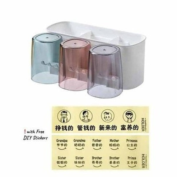 Toothbrush Holder Wall Set Toothbrush Cup