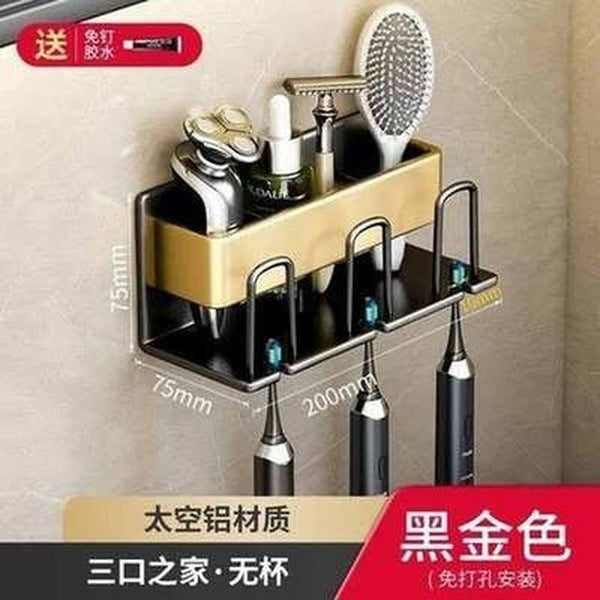 Toothbrush rack Bathroom perforation-free mouthwash cup