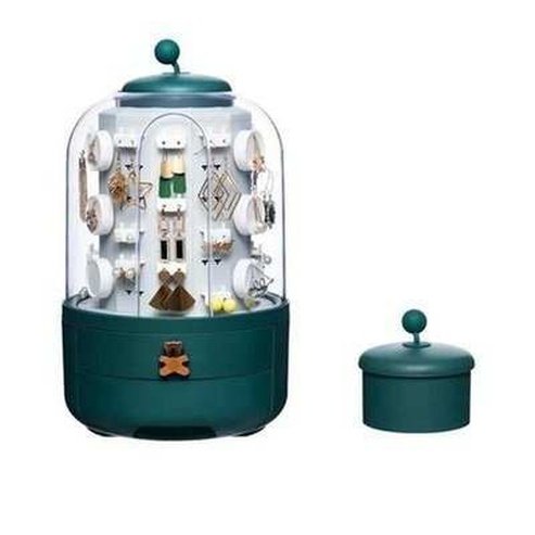 Transparent Round Jewelry Box Display Stand