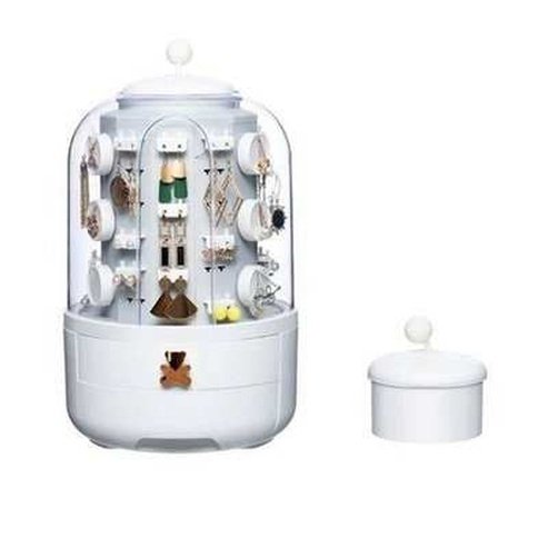 Transparent Round Jewelry Box Display Stand