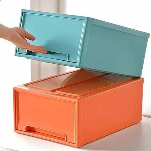 Transparent Storage Drawer Plastic Desktop Box