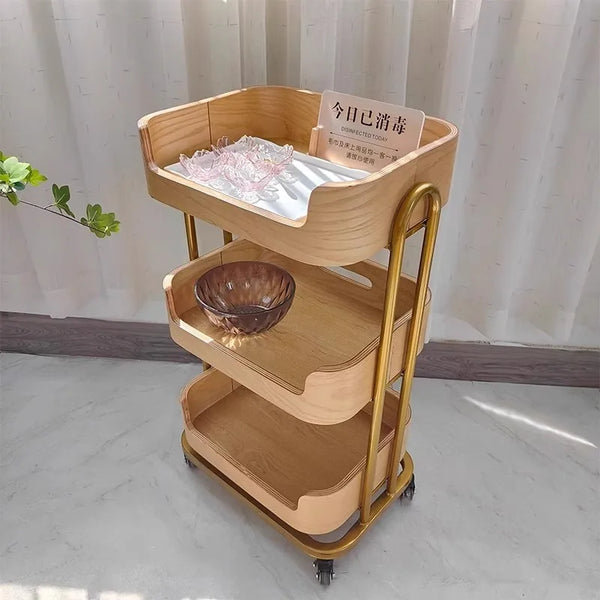 Trolley Cart, Beauty Room Wagon, Cosmetologist Auxiliary Hairdresser Salon