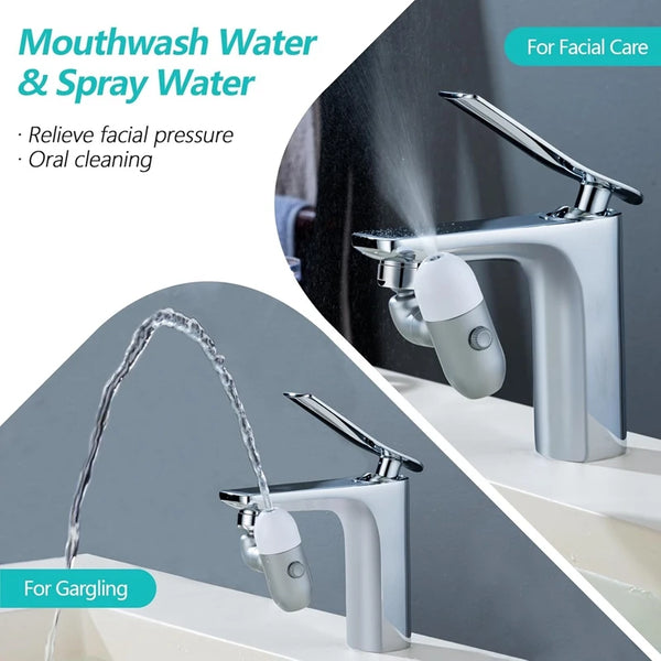 Universal Faucet Extender – 4-Mode Splash-Proof Swivel Aerator