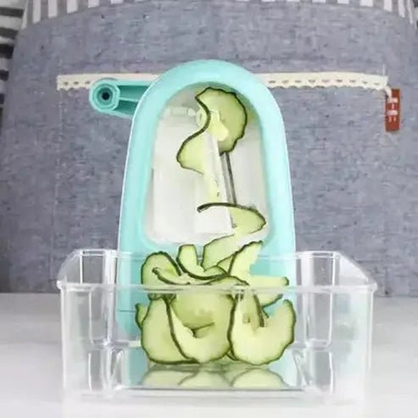 Vegetable Spiralizer with Storage Basket and Crank