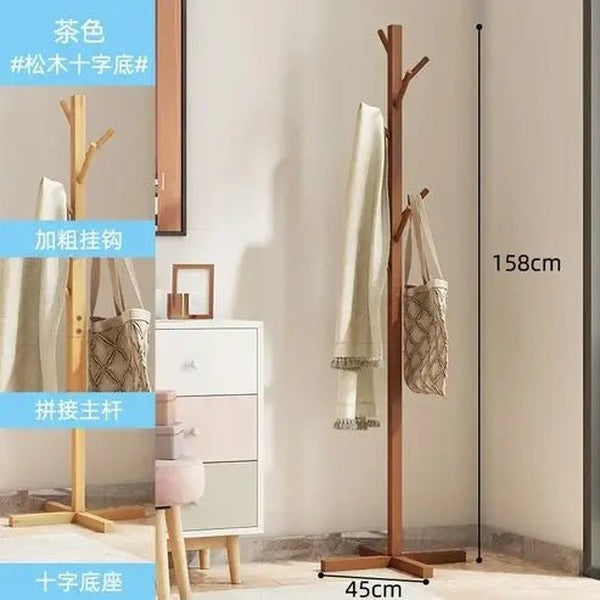 Versatile Coat Rack Shelf: Bedroom Floor Hanger