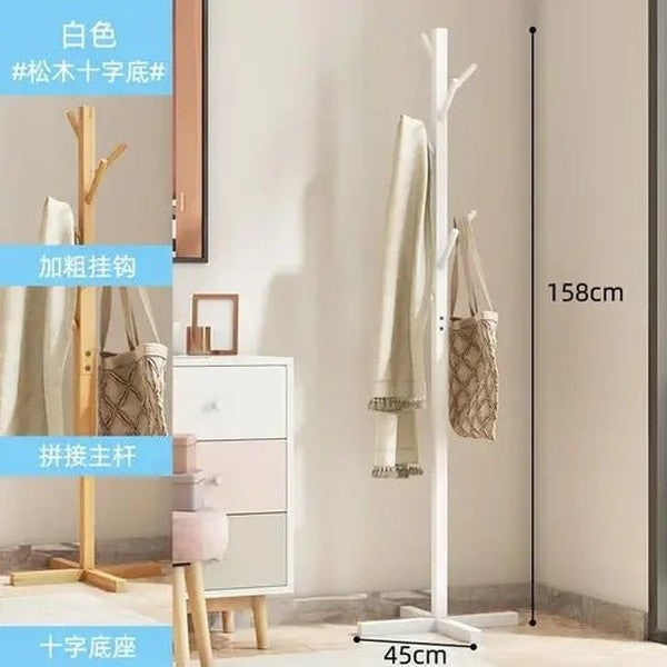 Versatile Coat Rack Shelf: Bedroom Floor Hanger
