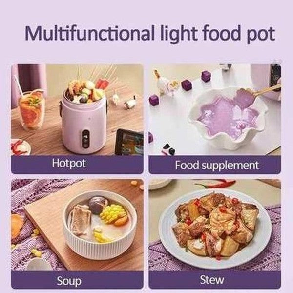 Versatile Electric Portable Cooking Pot for Stewing Soup and Porridge