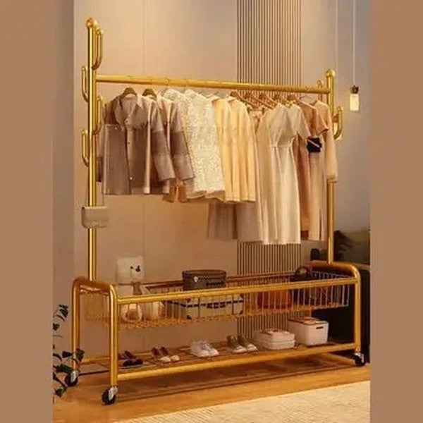 Versatile Metal Clothes Storage Coat Rack