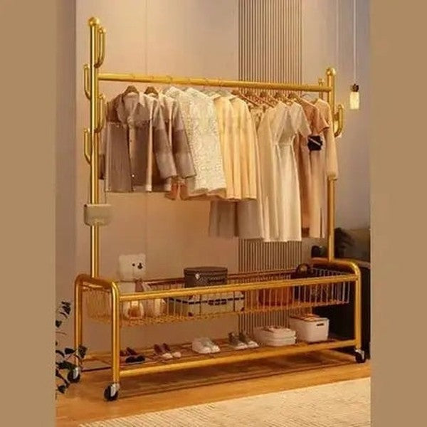 Versatile Metal Clothes Storage Coat Rack