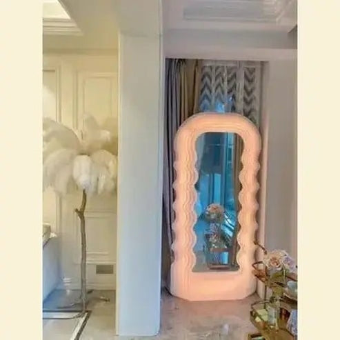 Vibrant Pink Vanity Accent with Macrame Living Room Lamp