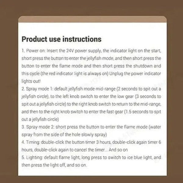 Volcano Flame Effect Essential Oil Diffuser and Air Humidifier