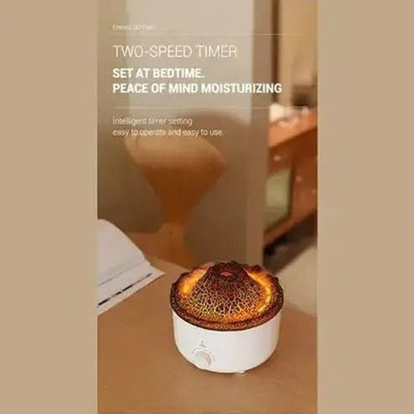 Volcano Flame Effect Essential Oil Diffuser and Air Humidifier