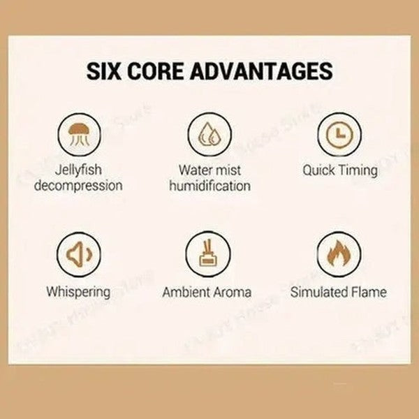 Volcano Flame Effect Essential Oil Diffuser and Air Humidifier