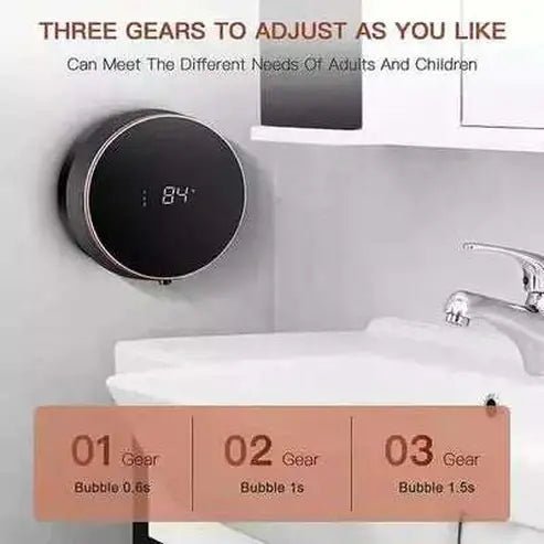 Wall Mount Automatic Foam Soap Dispensers LED Temperature Display