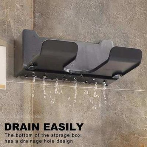 Wall Mounted Hair Dryer Holder for Bathroom