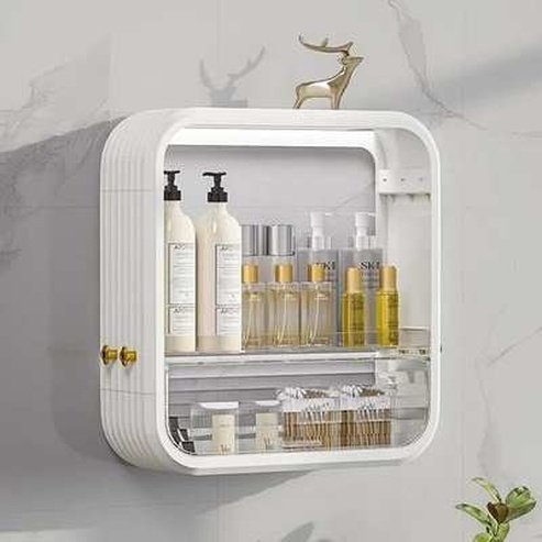 Wall-Mounted Layered Bathroom Storage Box