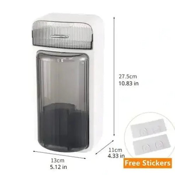 Wall-Mounted Rotating Makeup Brush Holder