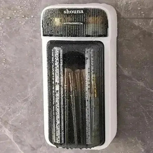 Wall-Mounted Rotating Makeup Brush Holder