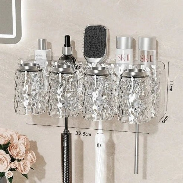 Wall-Mounted Toothbrush Organizer: Convenient Bathroom Storage Solution