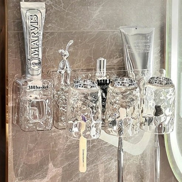 Wall-Mounted Toothbrush Organizer: Convenient Bathroom Storage Solution