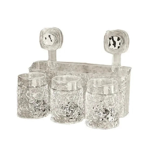 Wall-Mounted Toothbrush Holder – No-Drill Bathroom Storage Rack