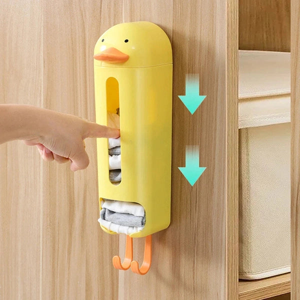 Wall-Mounted Underwear Storage Box, Closet Panties Socks Organizer, No Need to Punch