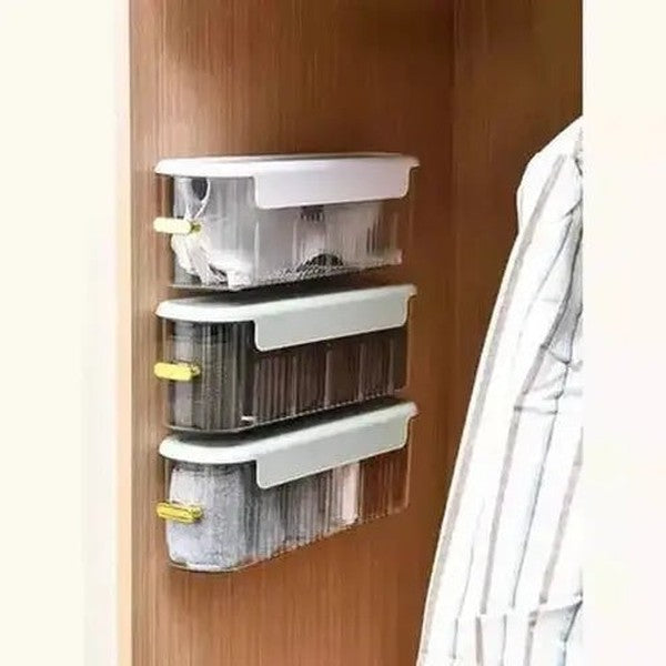 Wall-hanging Underwear Storage Box Wardrobe Cabinet Desktop Side