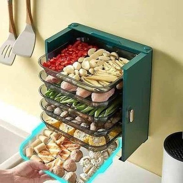 Wall-mounted Rack Multifunctional Side Dish Drain Tray