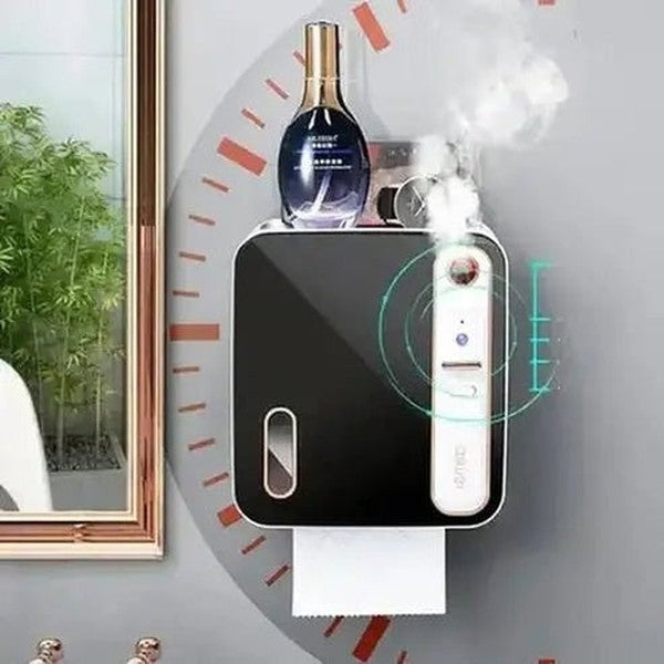 Waterproof Wall-Mounted Toilet Roll and Paper Towel Holder