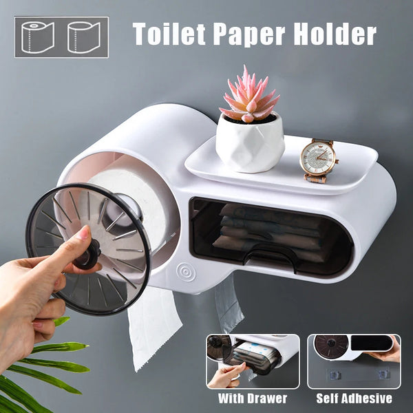 Waterproof Bathroom Tissue Box Waterproof Toilet Paper Dispenser
