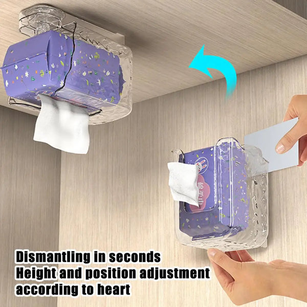 Waterproof Wet Wipes Box – Punch-Free Transparent Tissue Storage Box