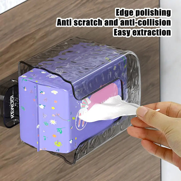 Waterproof Wet Wipes Box – Punch-Free Transparent Tissue Storage Box