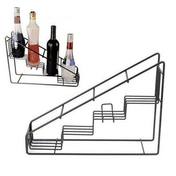 Wire Bottle Holder 4 Compartments Stainless Steel