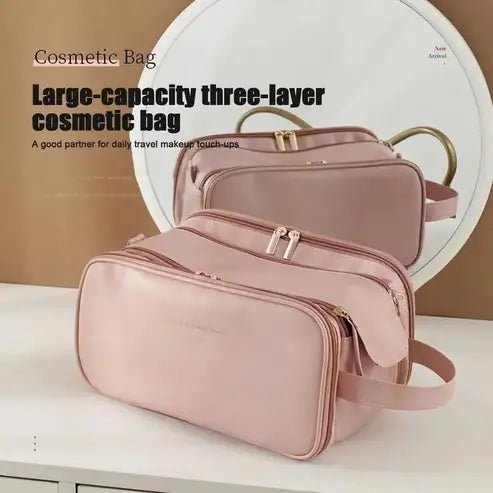 Women's Waterproof Travel Toiletry Bag with Handle