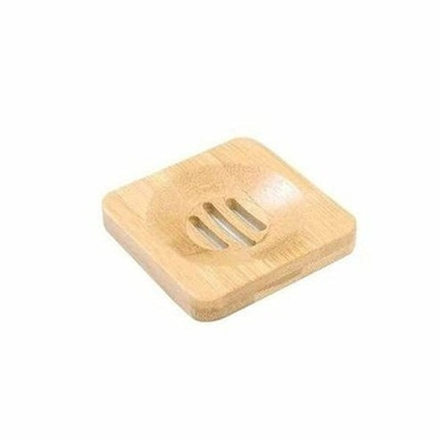 Wooden Natural Bamboo Soap Dishes Tray Holder Storage Soap Rack Plate