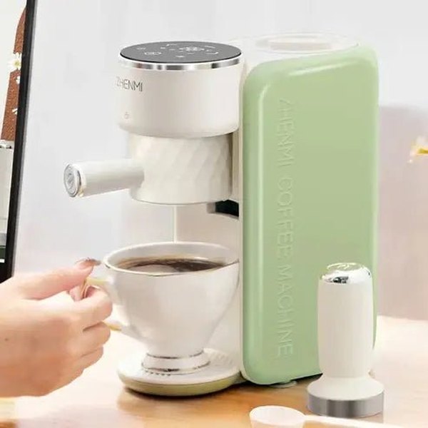 ZHENMI Italian Coffee Machine: Semi-Automatic Mini Brewe
